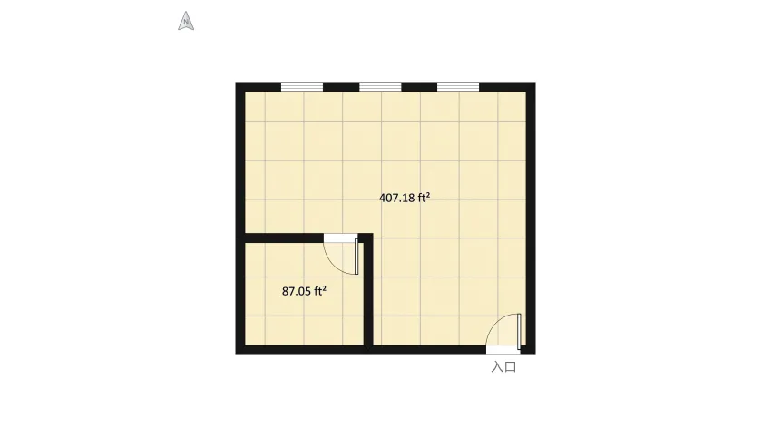 Mini flat floor plan 50.71