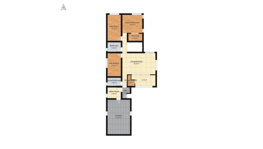 Proiect casa V3 floor plan 172.38