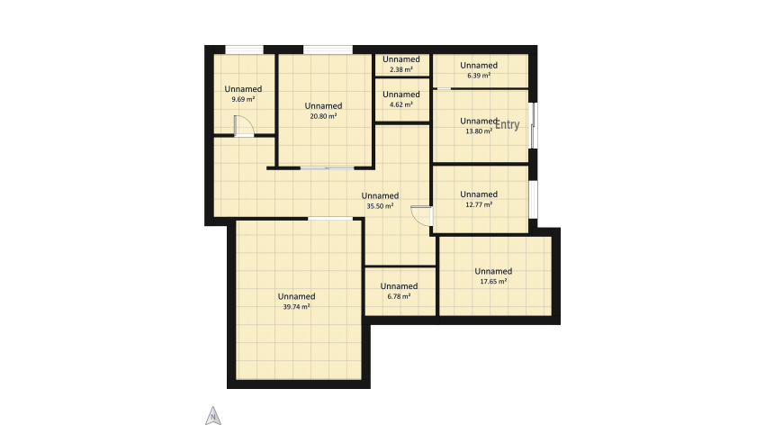 Дом в частном секторе floor plan 169.93