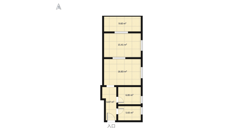 Dream apartment floor plan 70.72