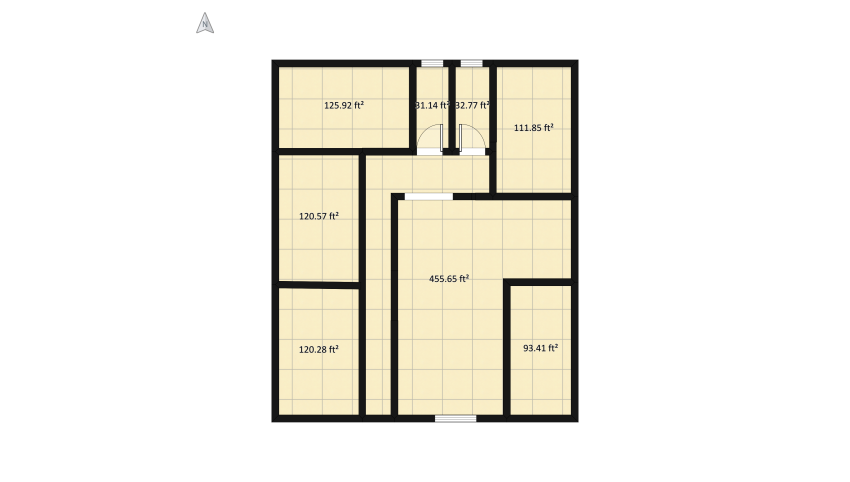 شقة floor plan 166.13