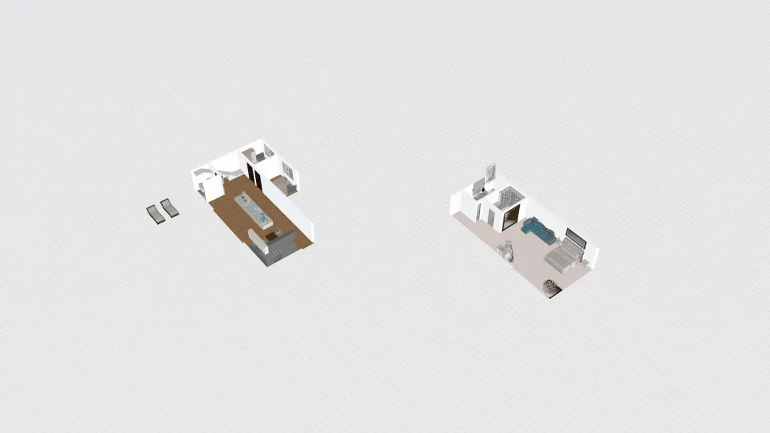 Casa conteiner 3d design renderings