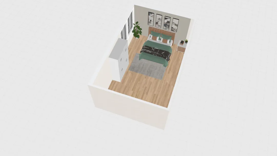 12 Contemporary Two Bedroom Design_copy 3d design renderings