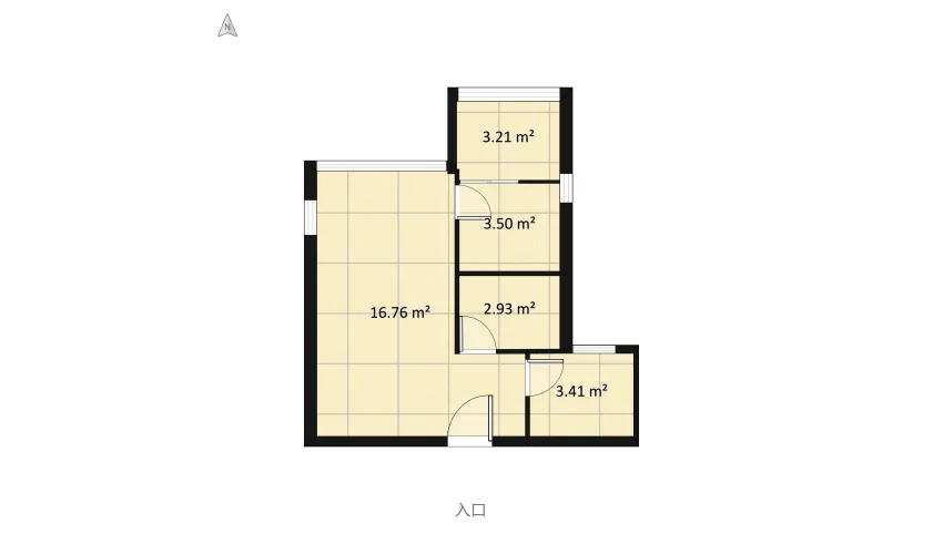 Home Design2(2 room) floor plan 29.78