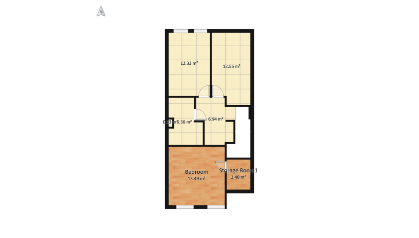 Piętro floor plan 133.36