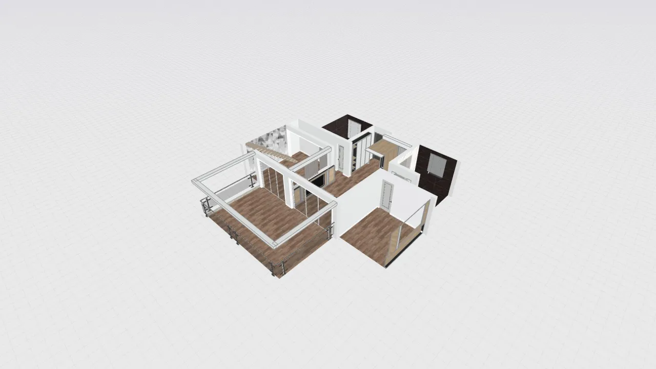 Room 4 - Natural Wood Tones 3d design renderings