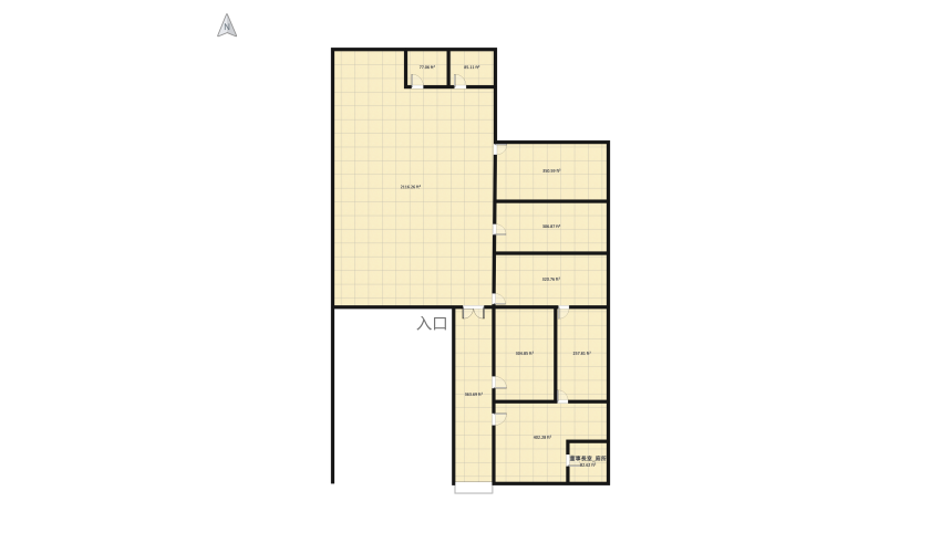 7 Delicate Industrial Style Studio floor plan 999.66