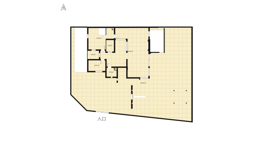 chgment poteaux floor plan 1068.56