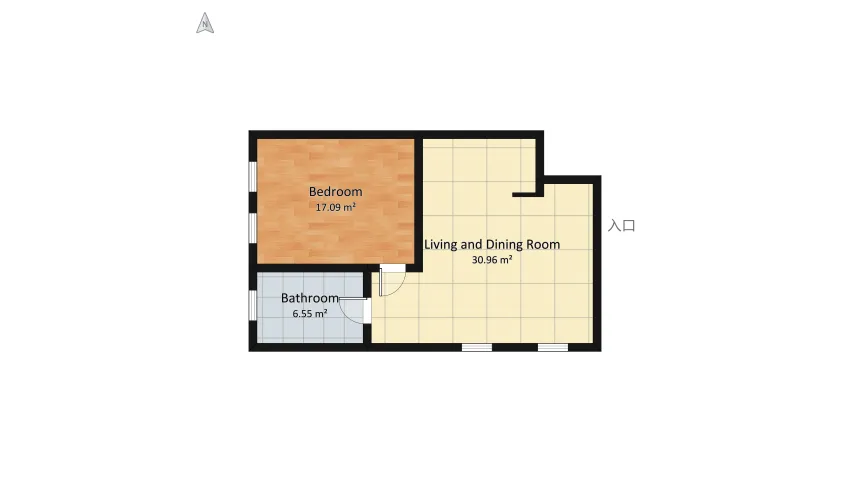 Apartment Denise floor plan 61.21