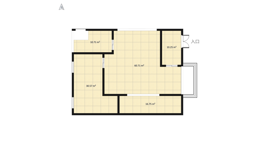 Modern Industiel floor plan 144.44