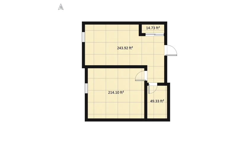 Appartamento in centro floor plan 55.33