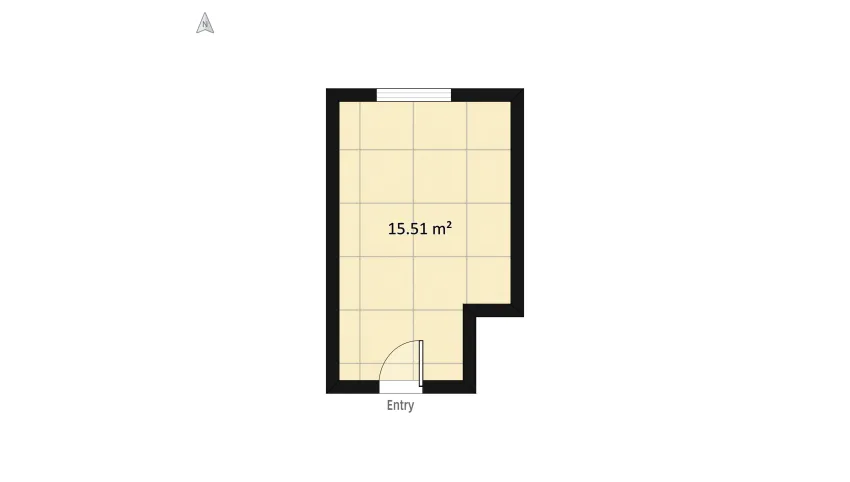 Teenager Bedroom floor plan 17.59