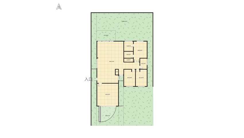 Casa FU-AR floor plan 554.64