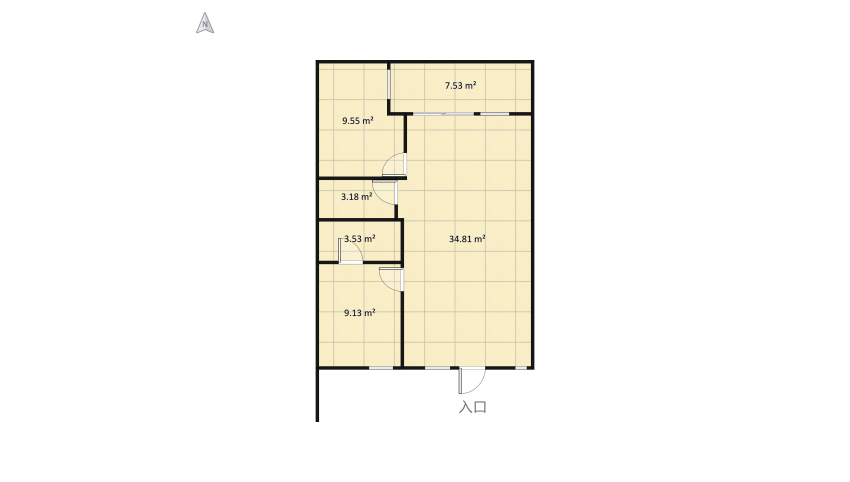 tiny japanese house floor plan 143.41