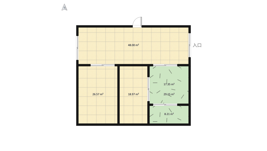 #T-ShapedContest - Urban jungle floor plan 160.62