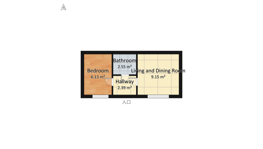 Дачный домик floor plan 23.46