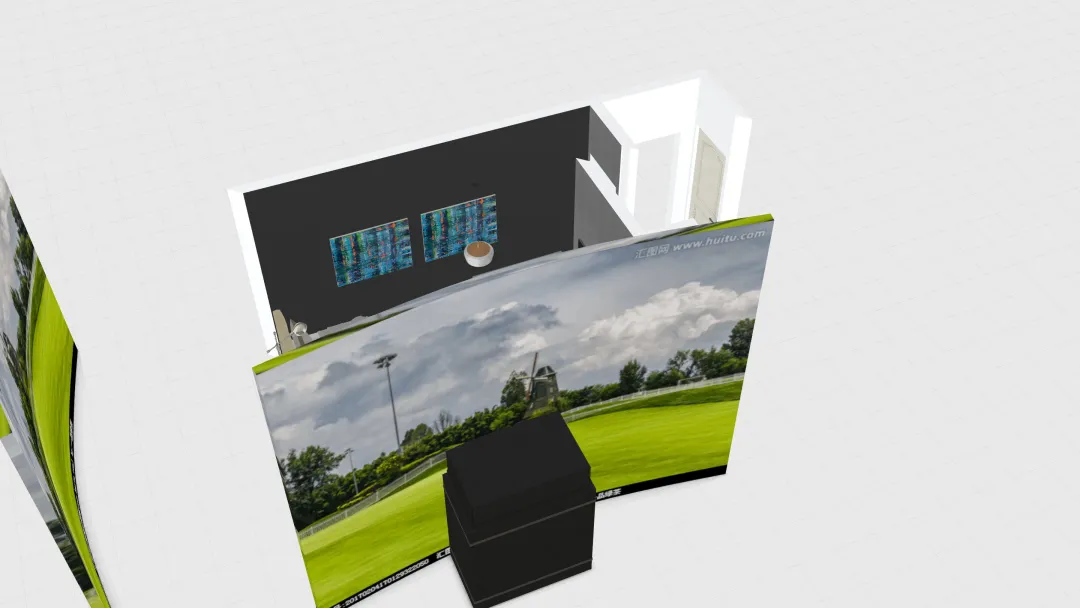 Cama ventana 3d design renderings