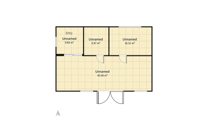 My first project of a small apartment. floor plan 81.12