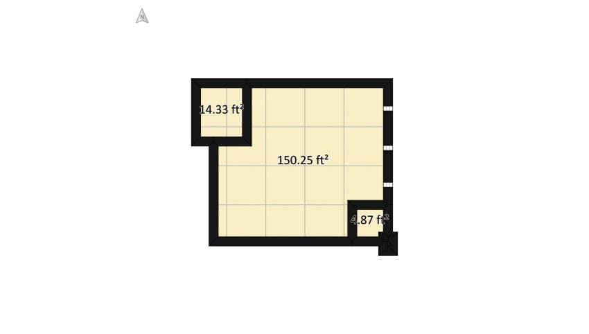 Little Girl's Bedroom floor plan 18.76