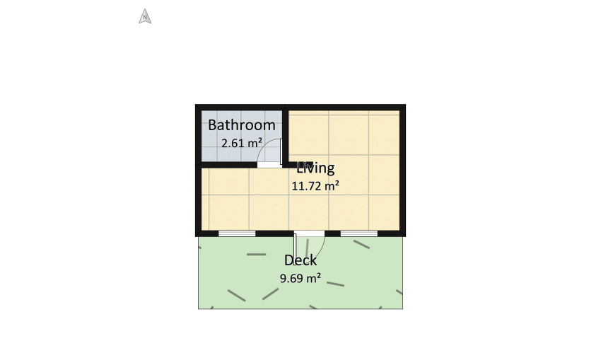 Tiny home #7 floor plan 51.45