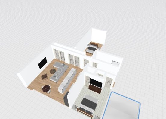 Ohana bigger bedroom no stair w/2nd loft bdrm over kitchen Design Rendering