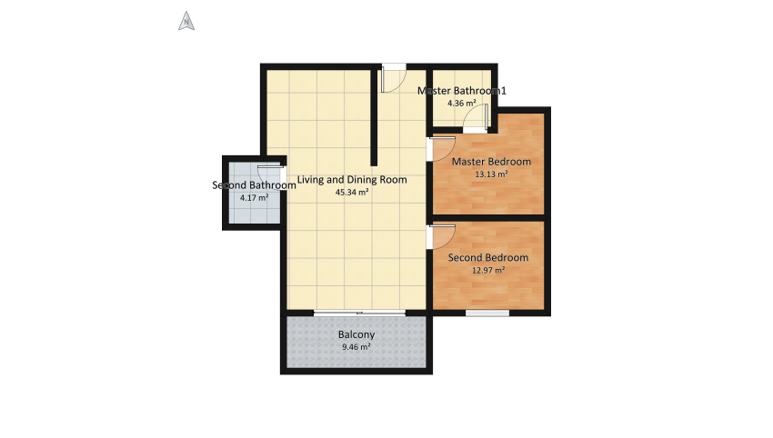 Beautiful Apartment floor plan 101.33