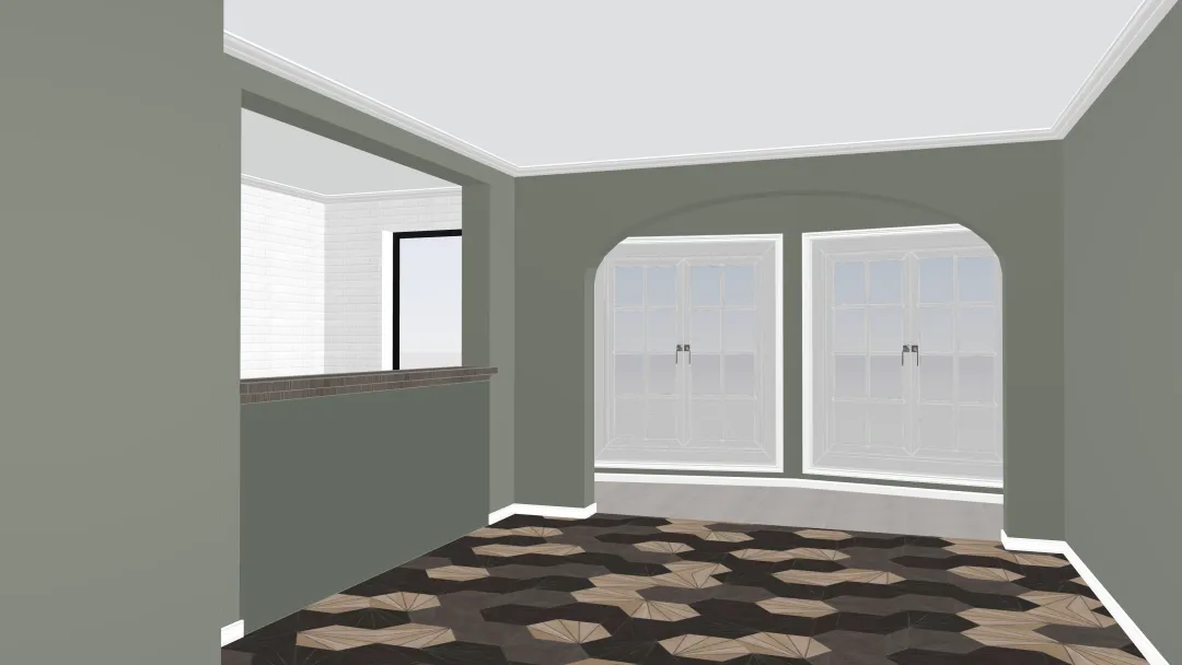 Town House - Honeycomb Effect 3d design renderings