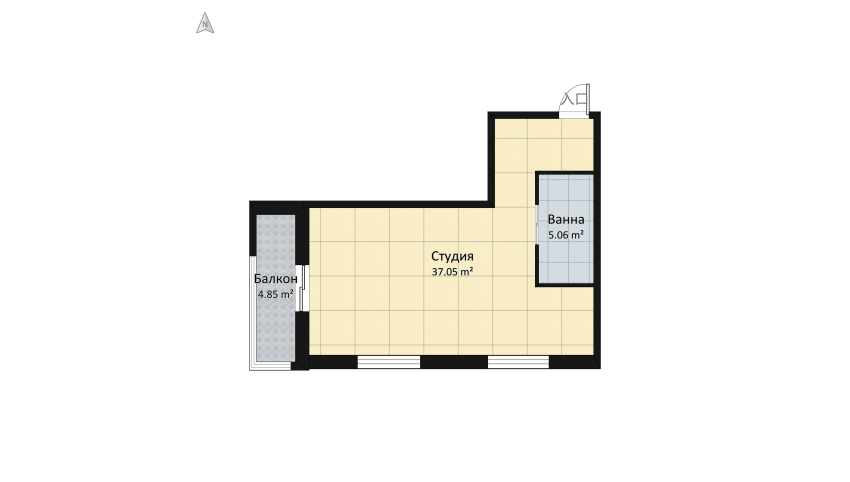 #HSDA2021Residential ЖК Настроение floor plan 53.73