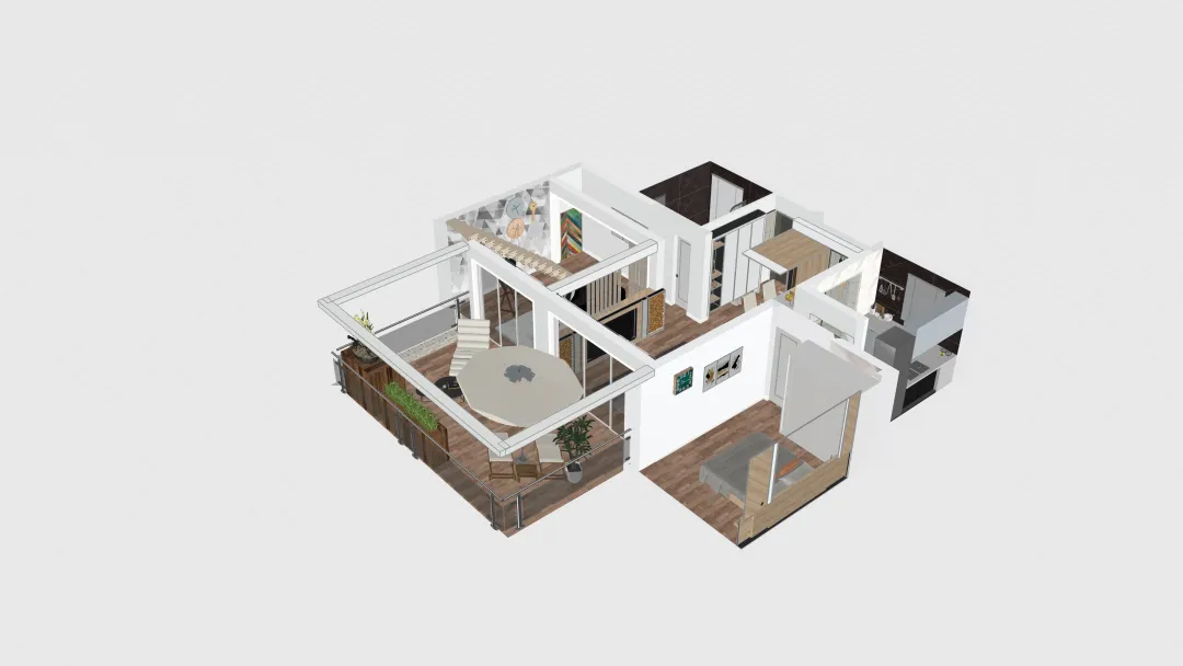 Appartamento 9 3d design renderings