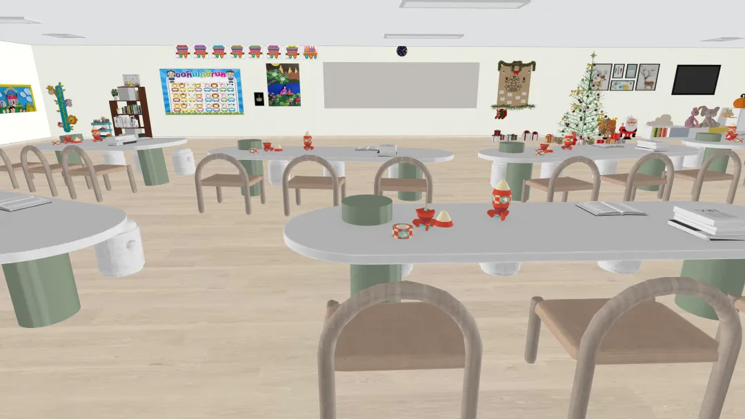 Creative Classroom_realmak 3d design renderings