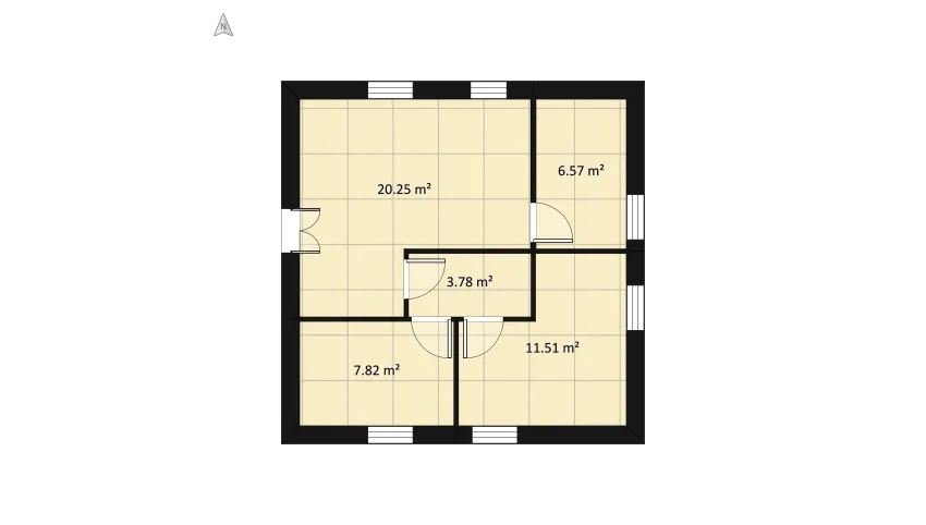 Appartamento da ristrutturare floor plan 57.76