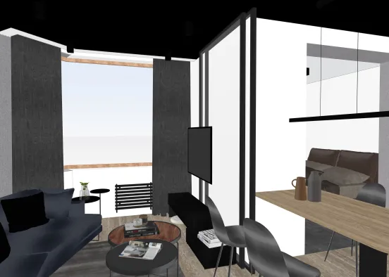# 7 Delicate Industrial Style Studio Design Rendering