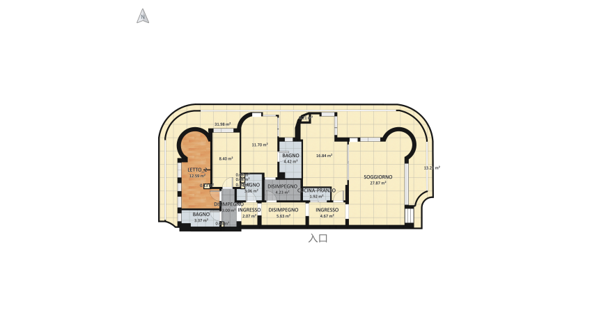 Copy of MENOTTI_IPOTESI_4 floor plan 155.62