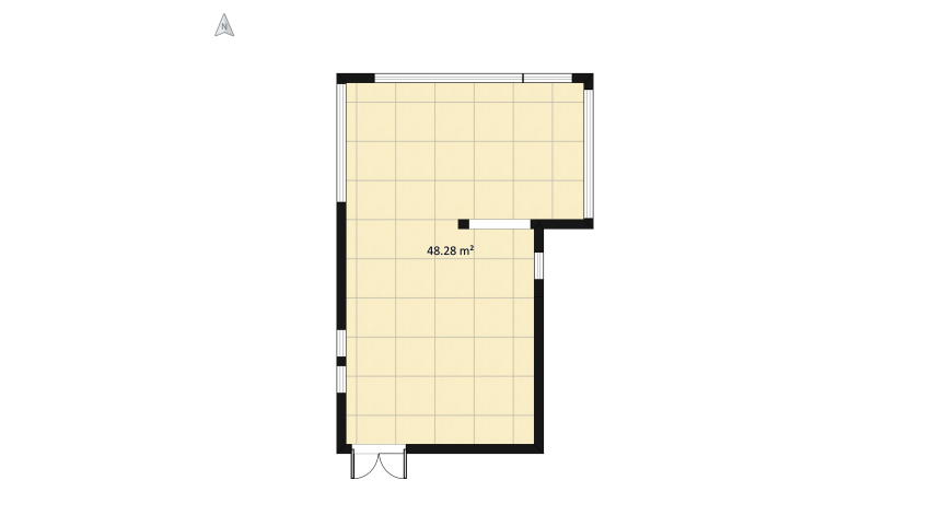 Wood and Marble  floor plan 52.48