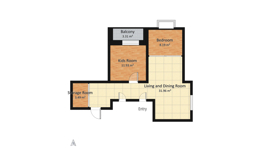 badroom floor plan 58.89
