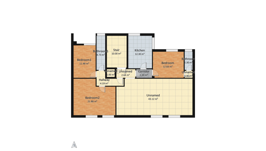 Artist maison floor plan 136.41