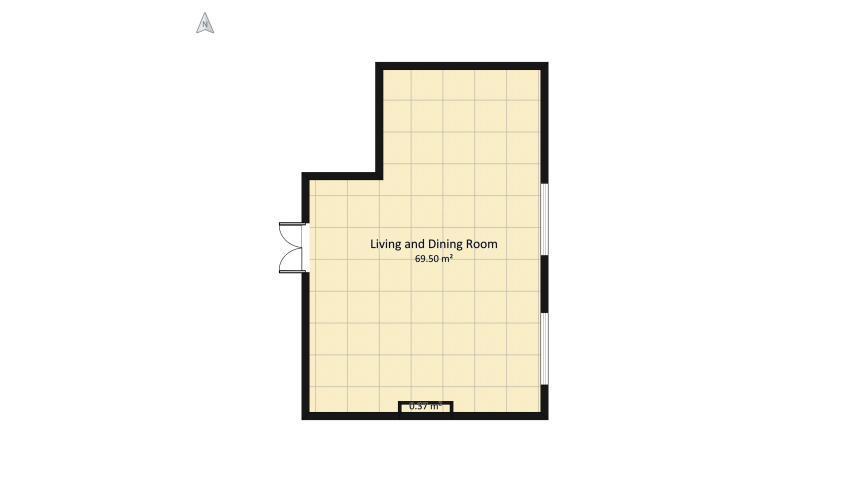 Neoclassical living room #MK floor plan 74.48