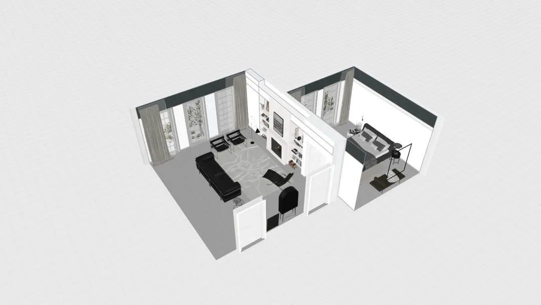 Bauhaus Style Suite_copy 3d design renderings