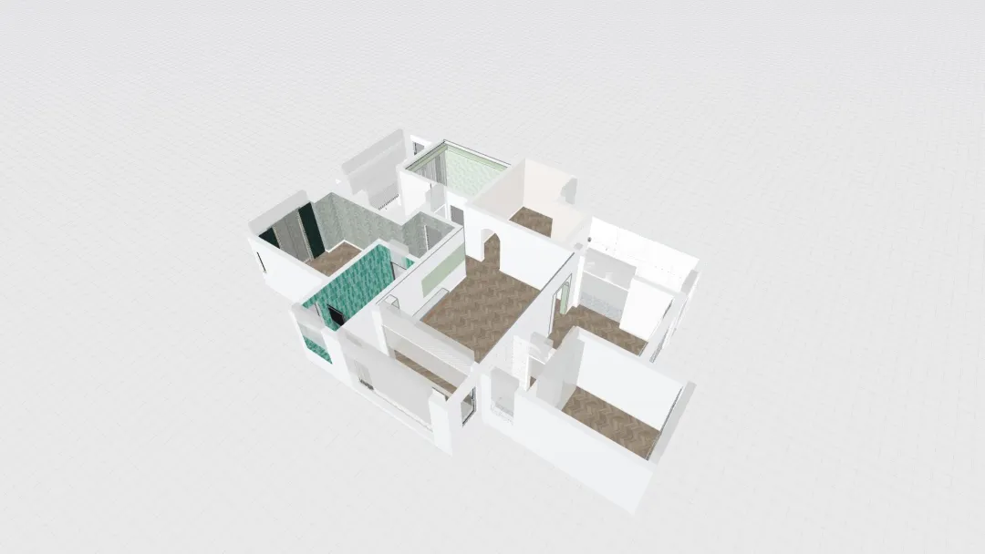 12 Four Bedroom Large Floor Plan 3d design renderings