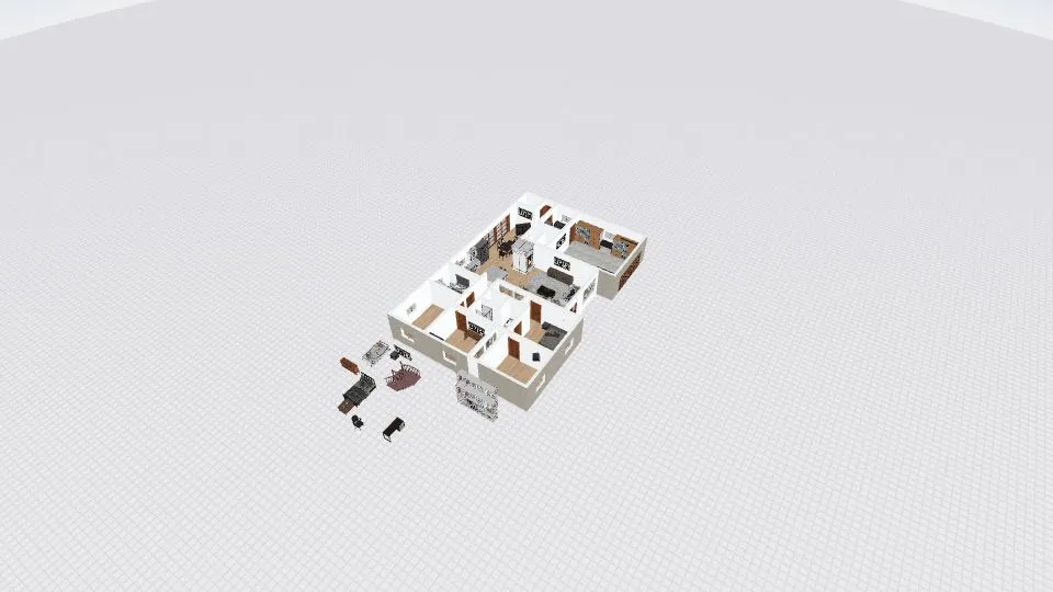 Copy of 3 Bedroom Finished Attic 2 3d design renderings