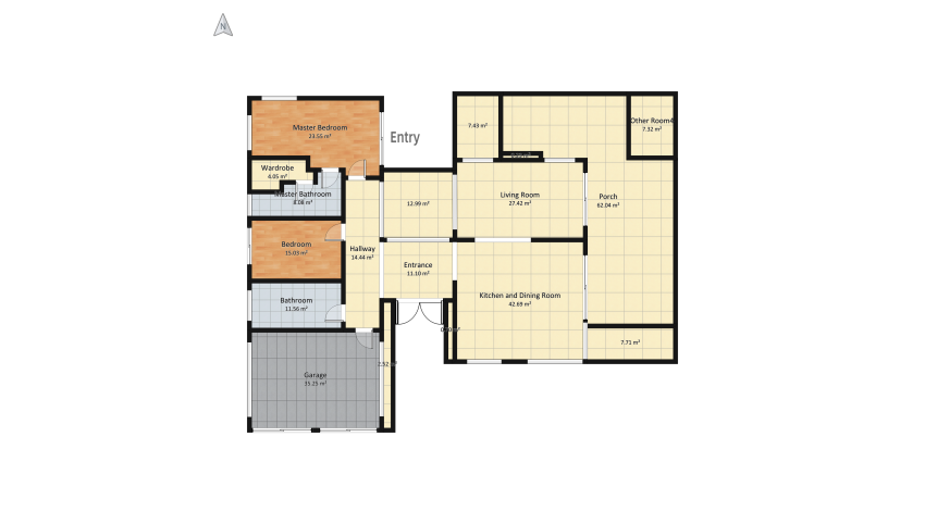 Holiday home floor plan 330.86