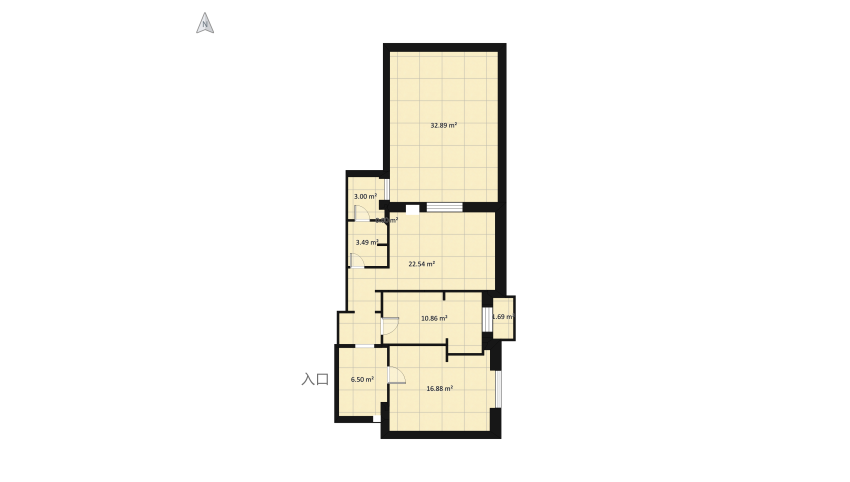 Copy of Magrini_Ipotesi3 floor plan 112.26