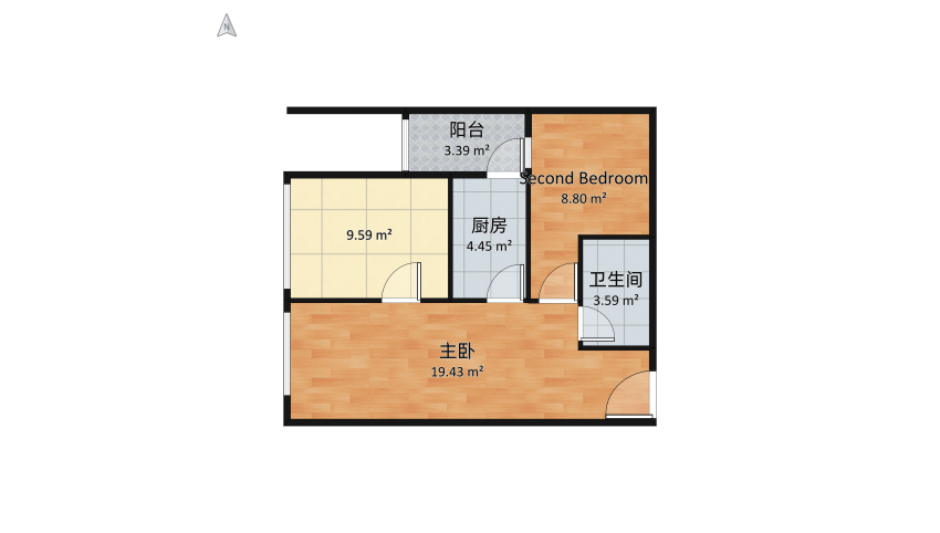 紅樹林V6 floor plan 53.89