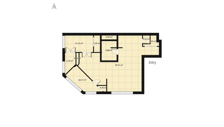 My Second Project floor plan 115.73