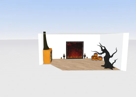 Halloween mini room Design Rendering