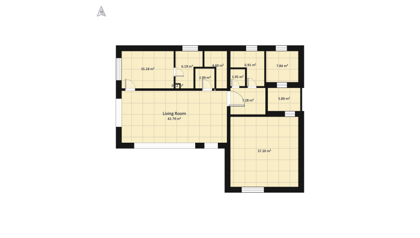 Copy of poschodovy floor plan 322.43