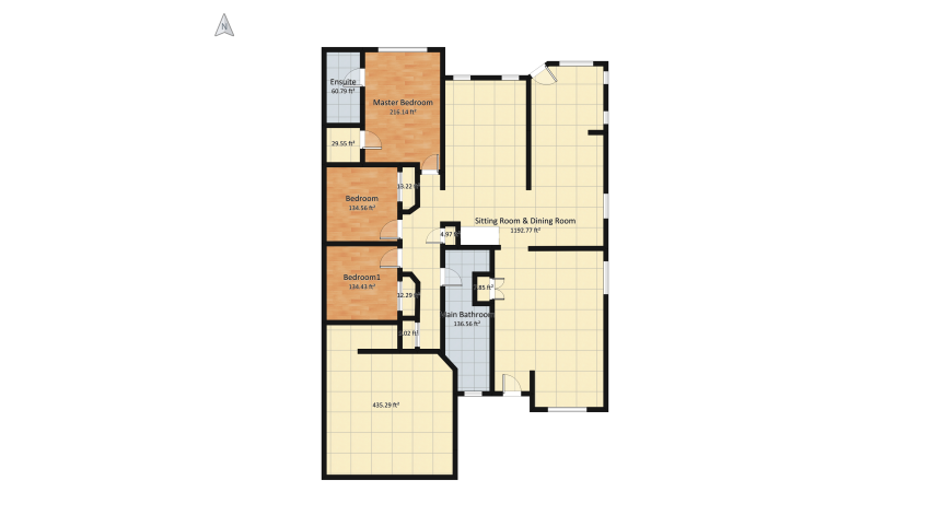 Home Renovation Project Exemplar floor plan 250.94