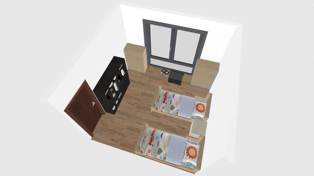 Kids Bedroom 2 3d design renderings
