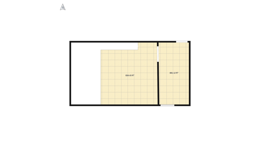 Modern Scandinavian One-room house floor plan 317.57