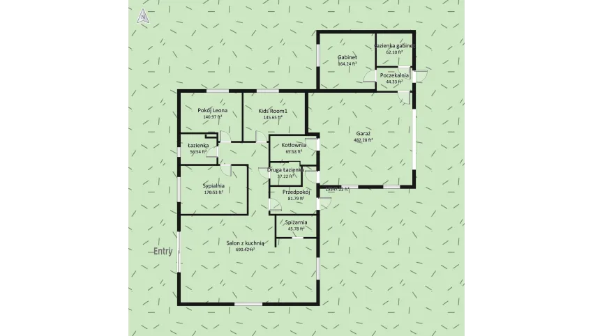 Copy of Modern Łagiewniki - Elewacja floor plan 2271.96